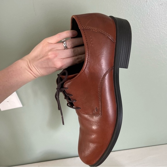 Ecco Brown Leather Oxford‎ Dress Shoes EU 43 - Picture 10 of 11
